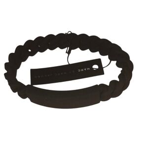 NWT Retail 28 Marc By Marc Jacobs Black Silicone Bracelet